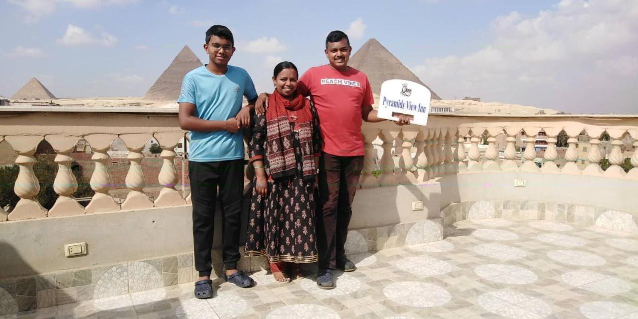 Queen Pyramids View Inn Kafret el-Gabal Kültér fotó