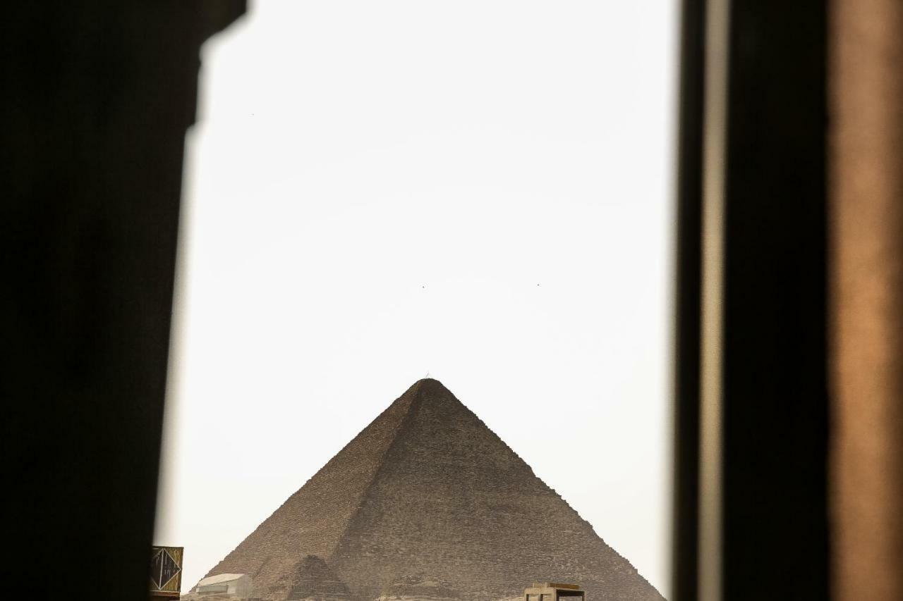 Queen Pyramids View Inn Kafret el-Gabal Kültér fotó